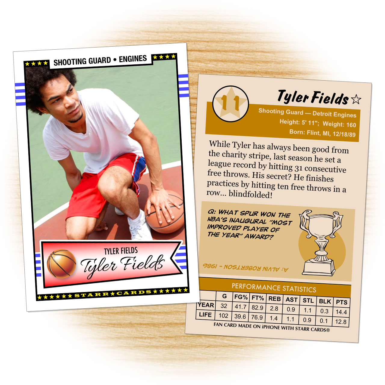 Make Your Own Basketball Card