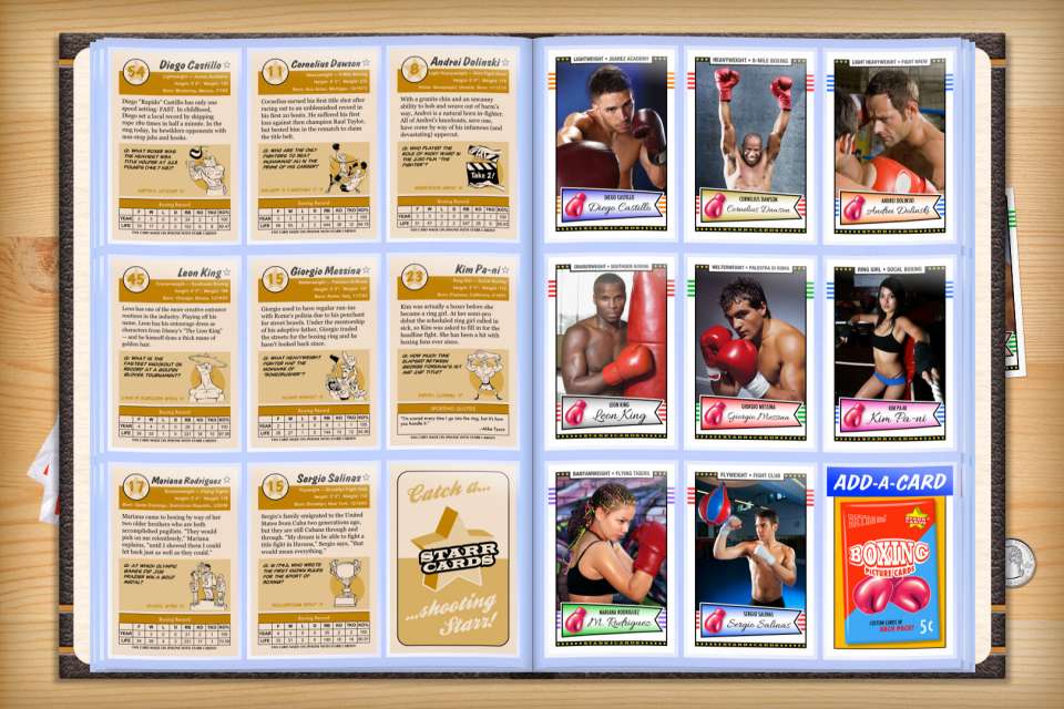Make your own custom boxing cards with Starr Cards.