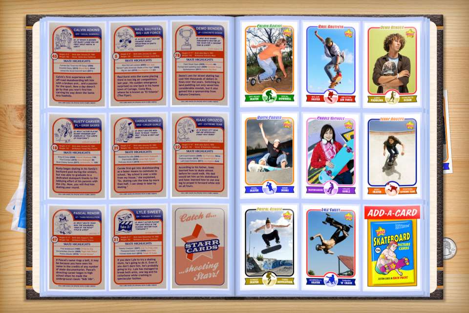 Make your own custom skateboarding cards with Starr Cards.