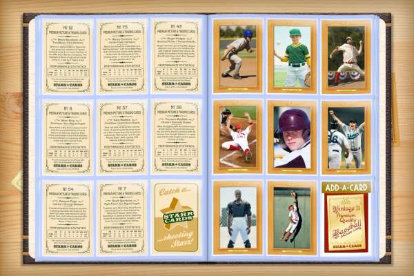 Custom Baseball Cards - Vintage 11™ Series Starr Cards