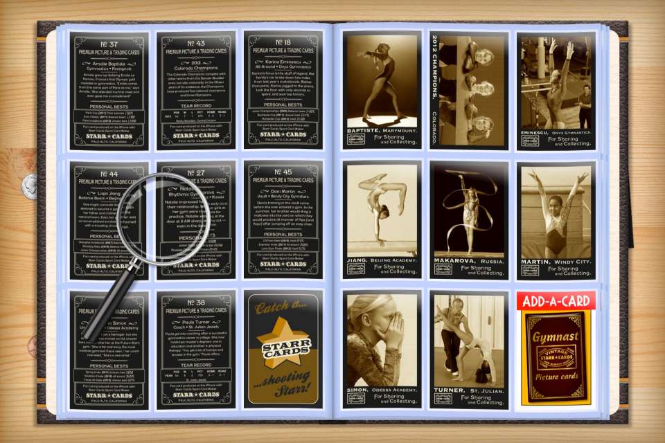 Make your own custom gymnastics cards with Starr Cards.