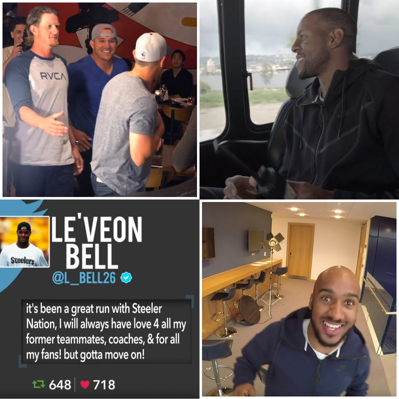 April Fools' Day pranks with Mike Trout, Andre Iguodala, Le'Veon Bell and Fabian Delph