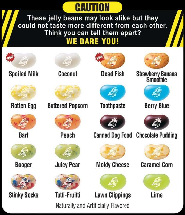 BeanBoozled 4th edition includes spoiled milk and dead fish flavored jelly beans