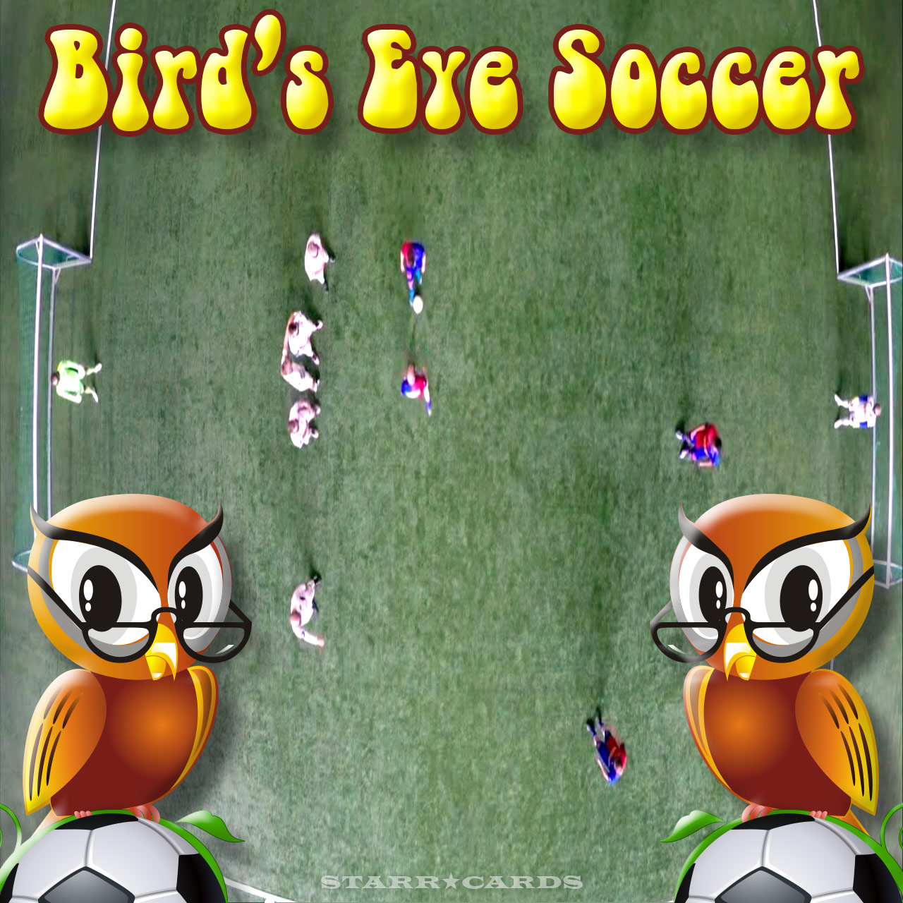 Playing bird's-eye view soccer isn't easy, nor is binocular soccer