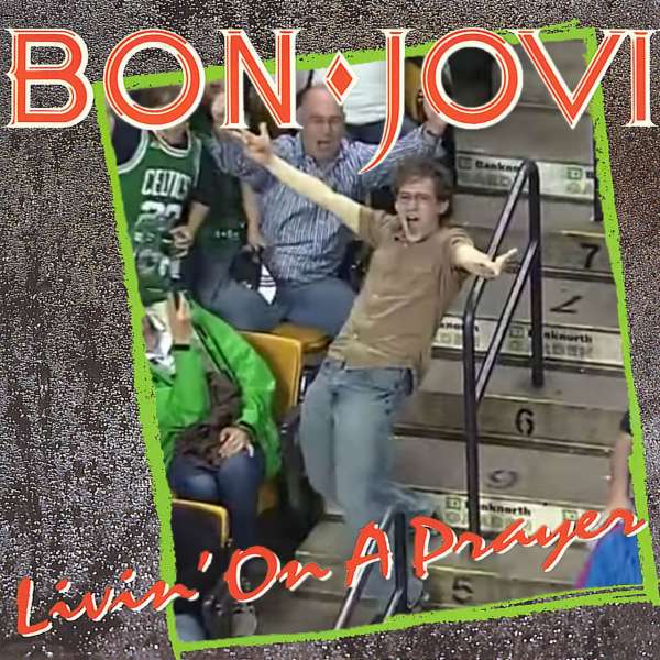 Boston Celtics fan Jeremy Fry entertains TD Garden crowd while dancing to Bon Jovi
