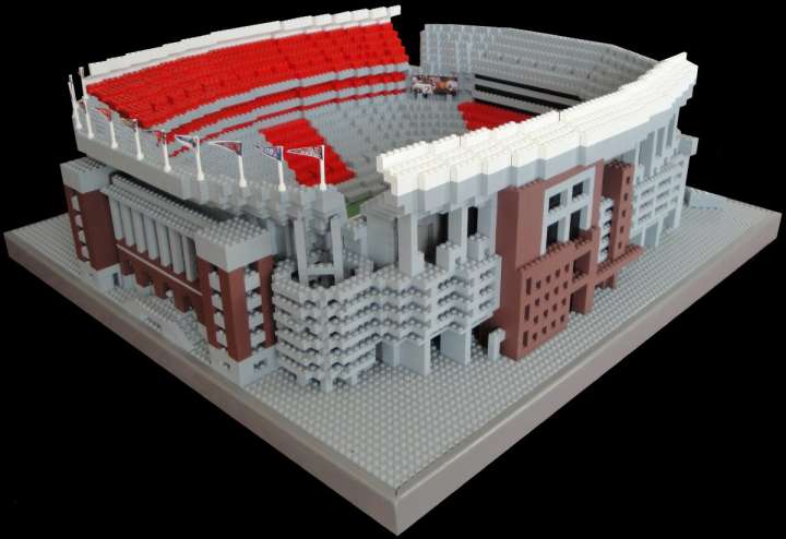 Bryant-Denny Stadium made with LEGO bricks: Home of the Alabama Crimson Tide