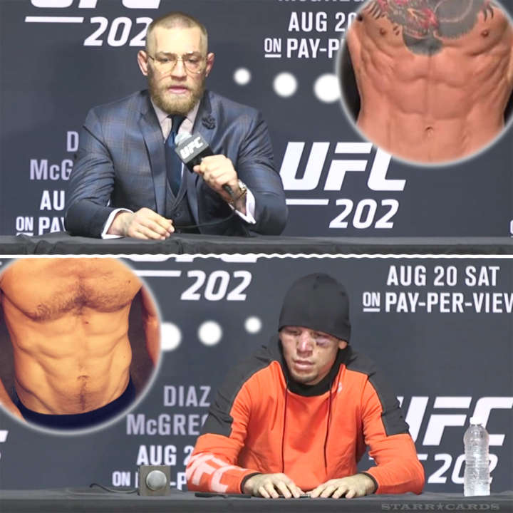 Conor McGregor and Nate Diaz want their six-pack abs back after UFC 202