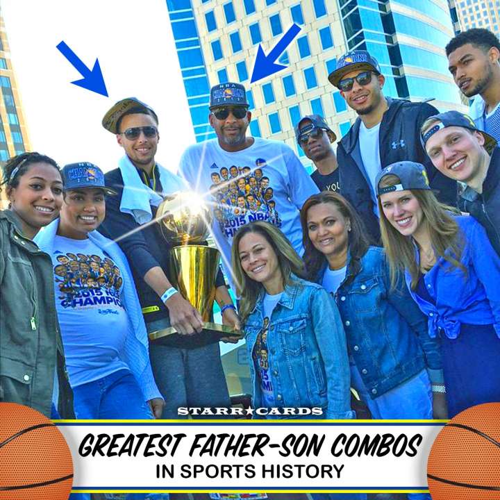 Dell and Steph Curry are basketball's greatest father-son combo