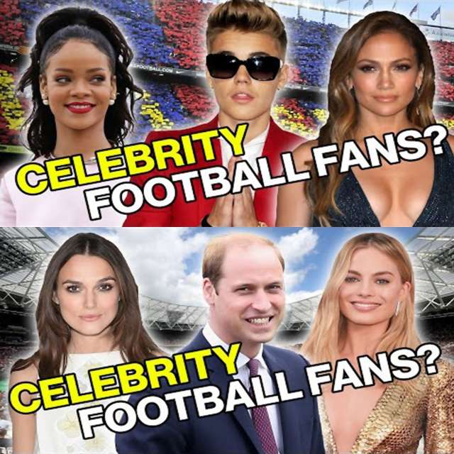 Do you know which celebrity supports your favorite soccer/football club?