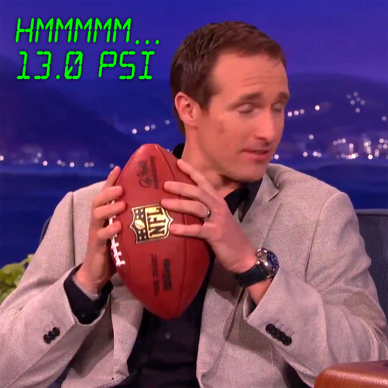 Drew Brees can read ball pressure with his hands