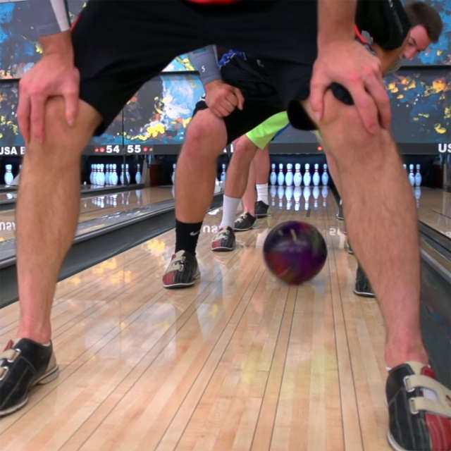 Dude Perfect bowling trick shots with Jason Belmonte: Leg Tunnel