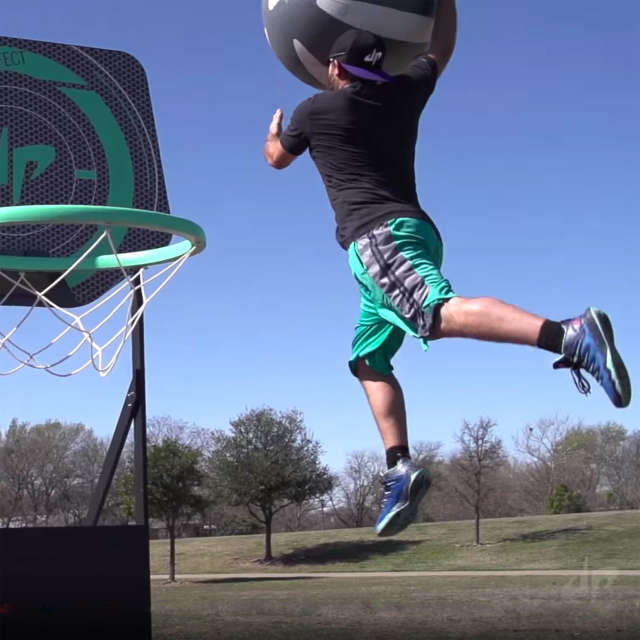 Dude Perfect plays giant Nerf basketball