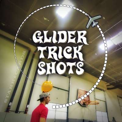 Dude Perfect's "Glider Trick Shots" includes a dangerous looping flight