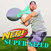 Dude Perfect's Tyler Toney chucks a super-size Nerf vortex football