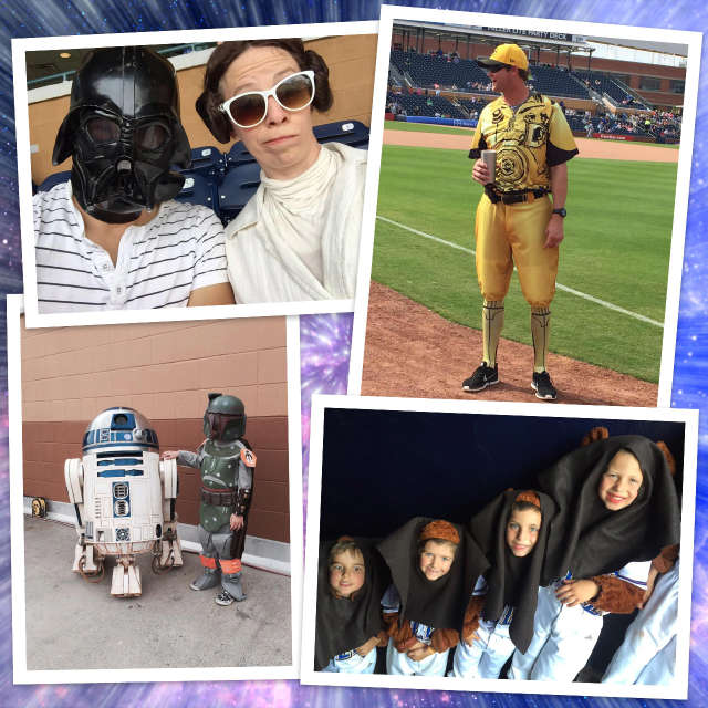 Chewbacca and Star Wars entourage continue baseball tour