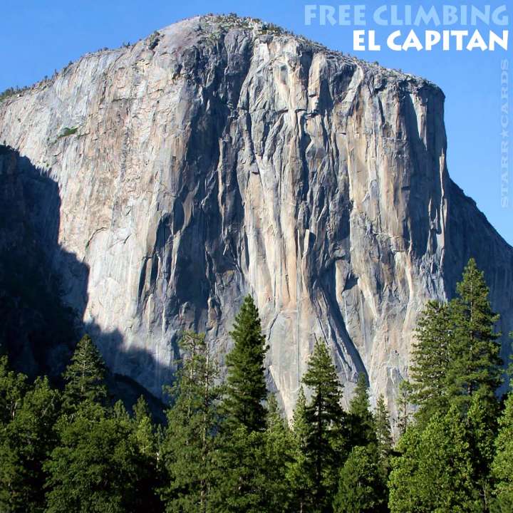 Free climbing El Capitan in California's Yosemite National Park