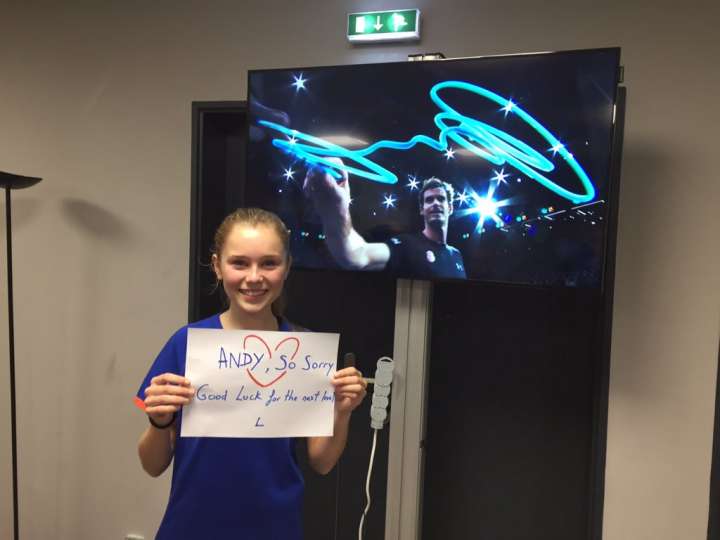 French Masters ball girl posts apology and best wishes to Andy Murray