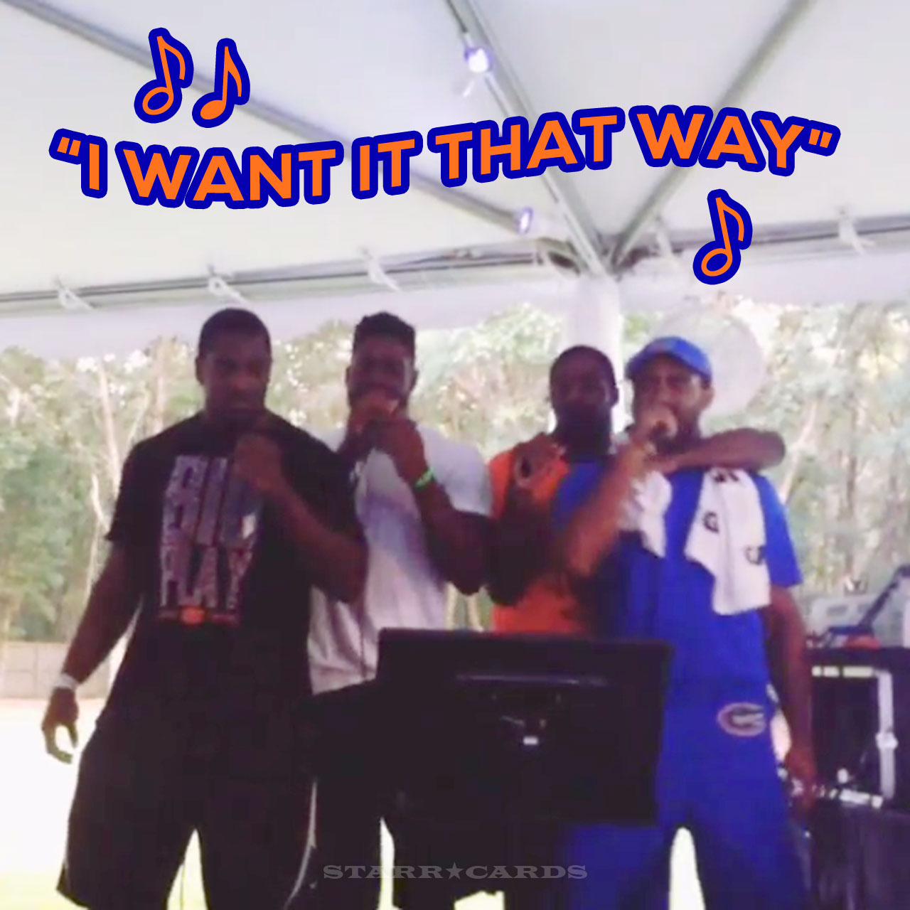 Florida Gators football players sing Backstreet Boys "I Want It That Way"