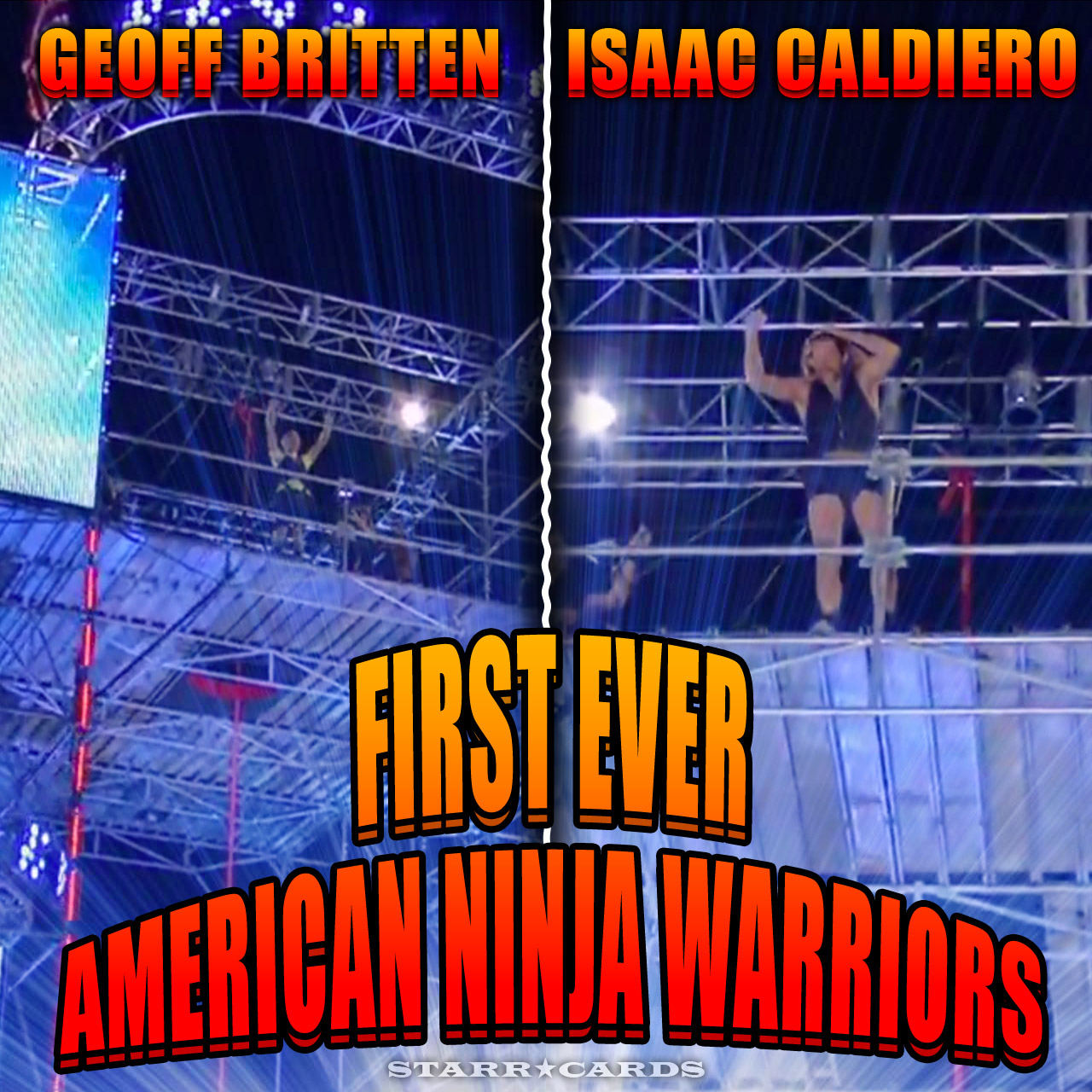 Geoff Britten and Isaac Caldiero are the first ever to complete 'American Ninja Warrior'