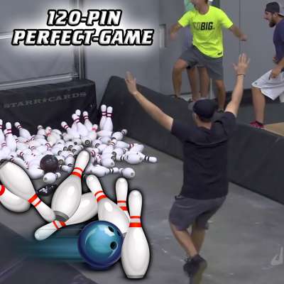 Jason Belmonte bowls a 120-pin perfect game with just one ball