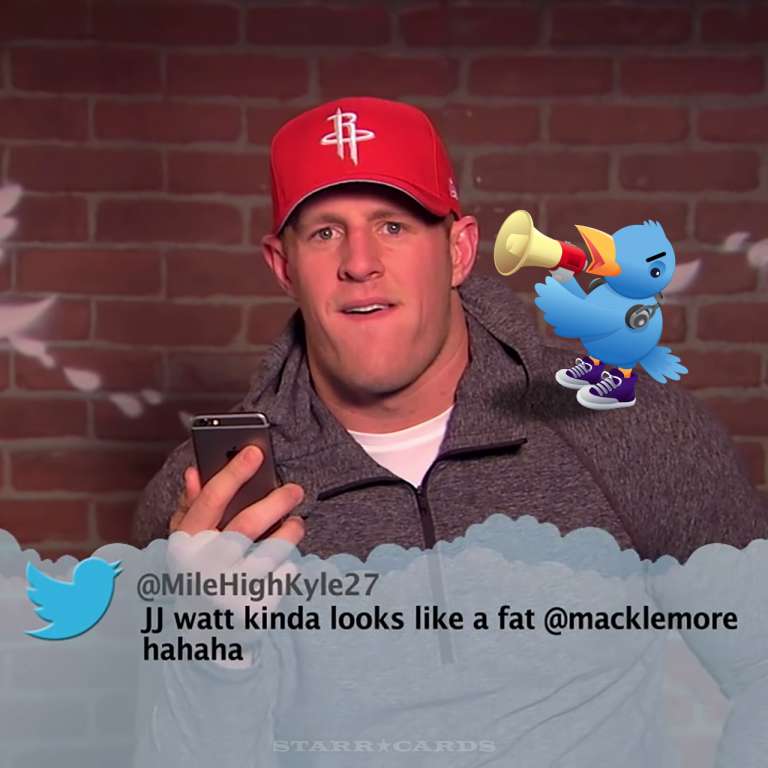 Complete NFL "Mean Tweets" collection with JJ Watt, Von Miller and more