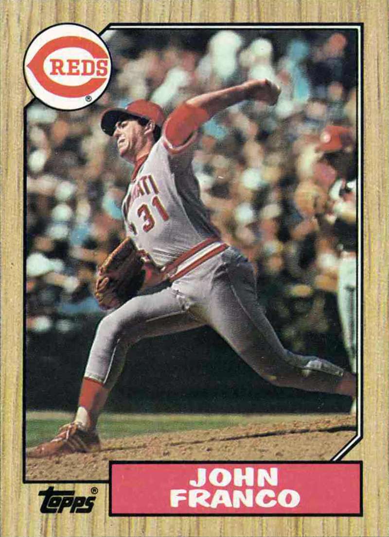 John Franco 1987 Topps baseball card