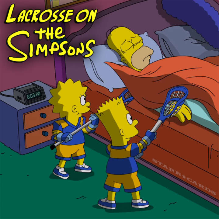 Lacrosse on The Simpsons: Lisa and Bart wake Homer for LAX tournament