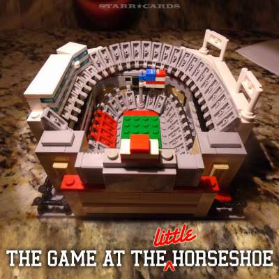Little Horseshoe: Ohio State Buckeyes football stadium made from LEGO bricks