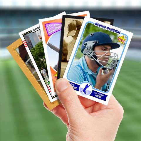 Make your own cricket card with Starr Cards.