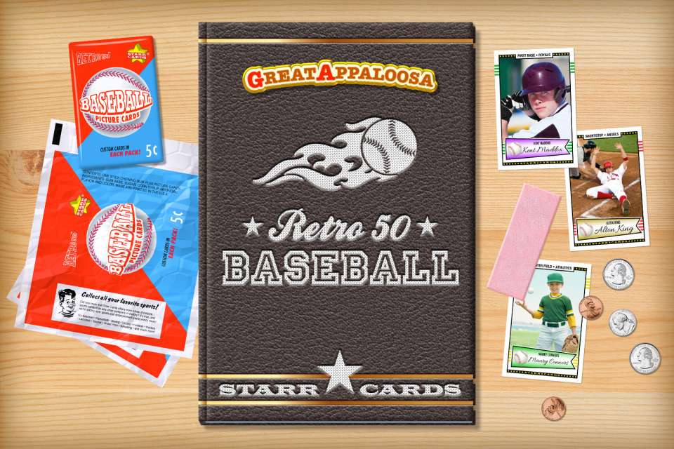 Make your own retro baseball card with Starr Cards.