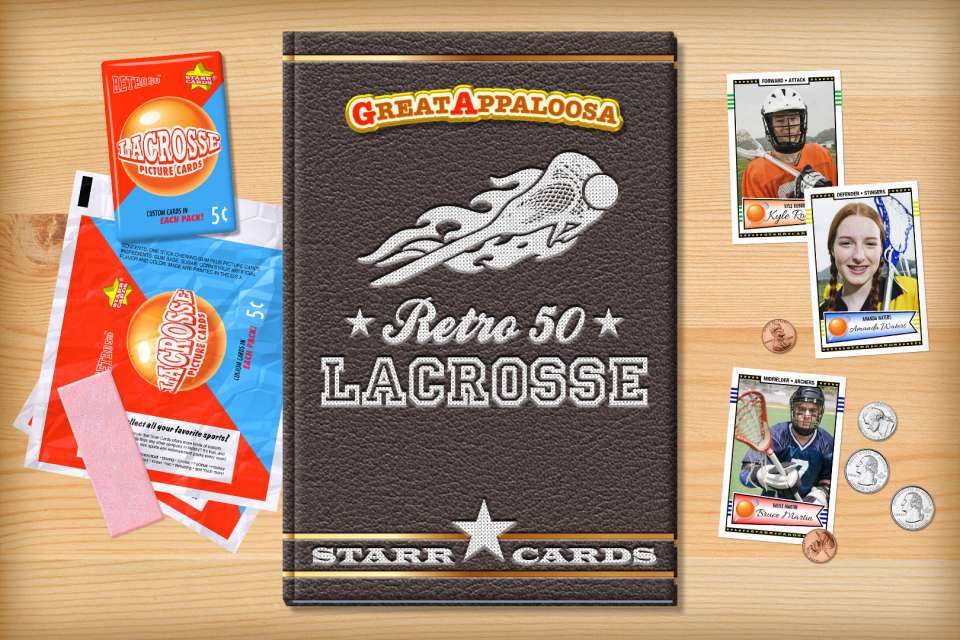 Make your own retro lacrosse card with Starr Cards.