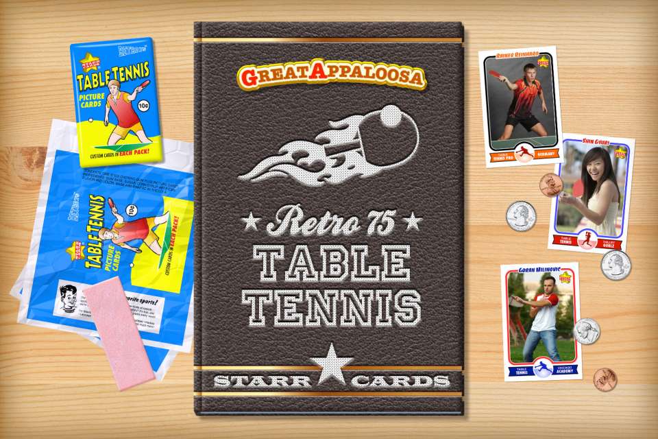 Make your own retro table tennis card with Starr Cards.