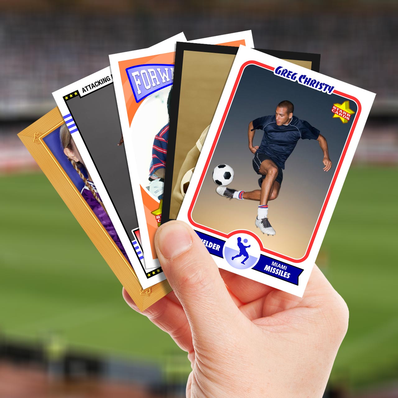 Make Your Own Football Card / Football Card Maker Make Your Own Starr
