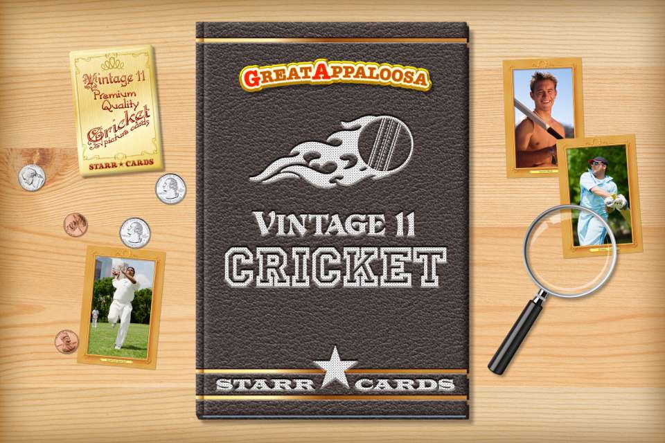 Make your own vintage cricket card with Starr Cards.