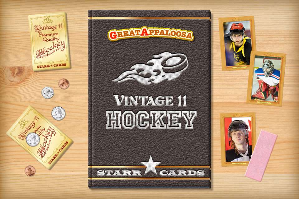 Make your own retro hockey card with Starr Cards.