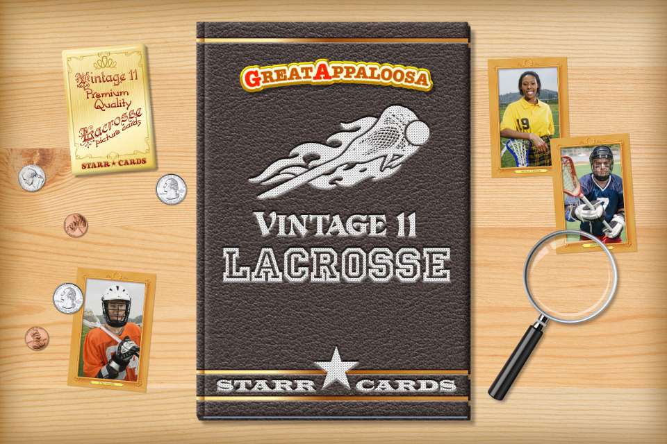 Make your own vintage lacrosse card with Starr Cards.