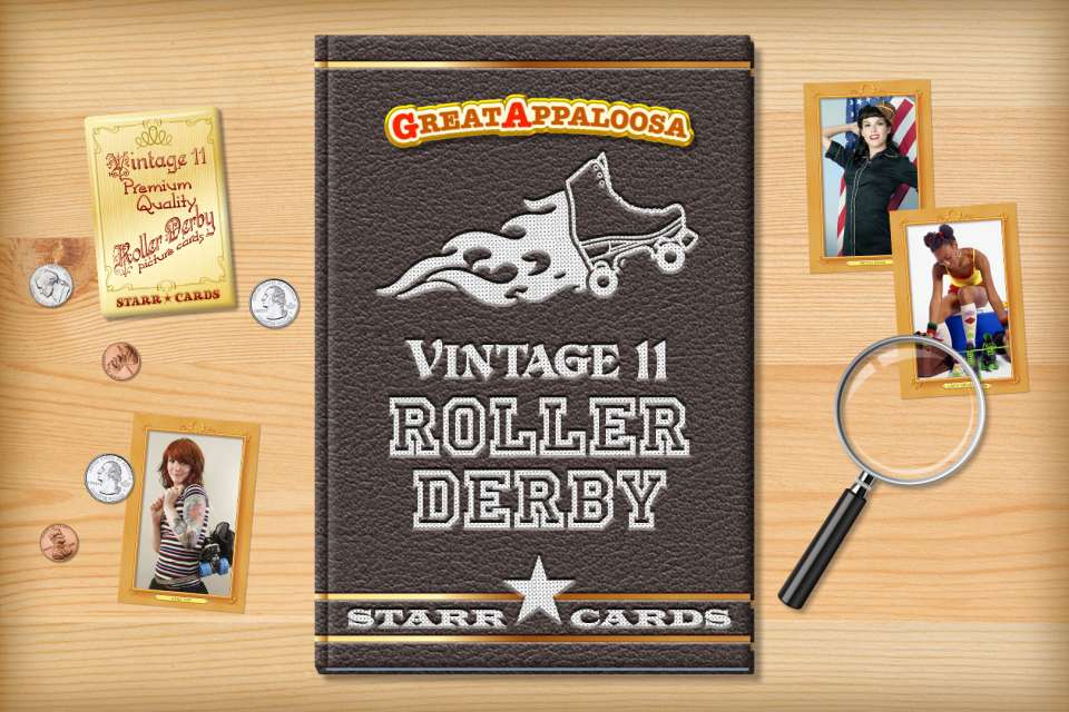Make your own vintage roller derby card with Starr Cards.