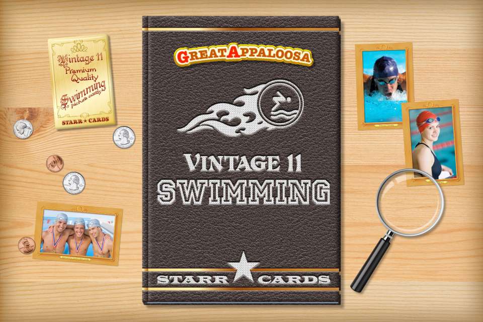 Make your own vintage swimming card with Starr Cards.