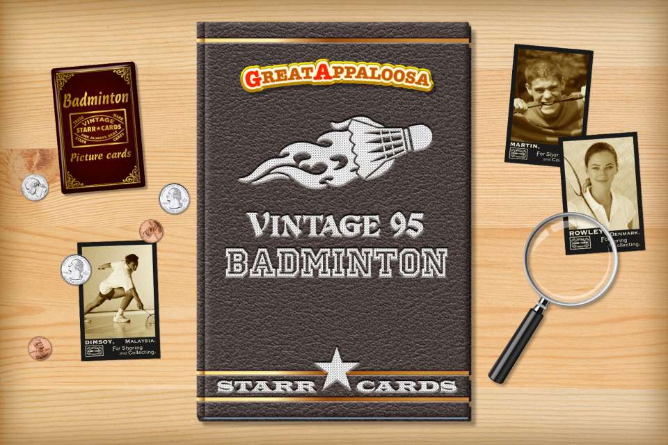Make your own vintage badminton card with Starr Cards.