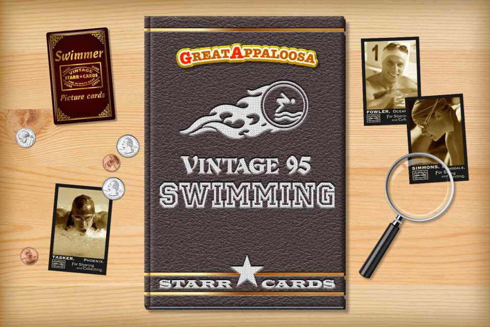 Make your own vintage swimming card with Starr Cards.