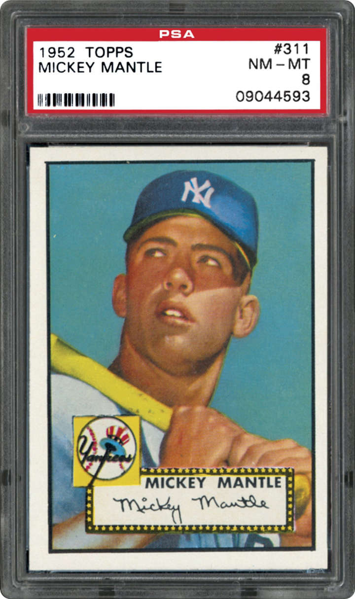 Mickey Mantle, 1952 Topps baseball card