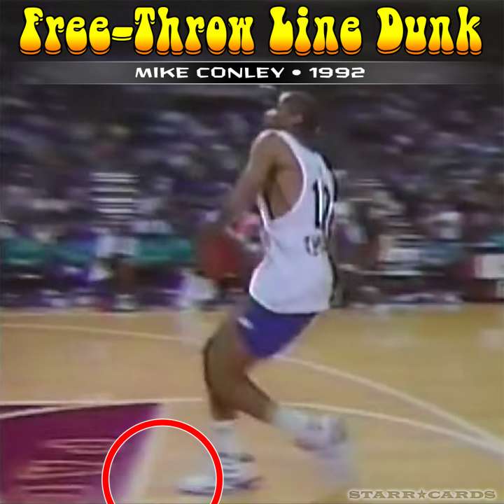 Mike Conley : 1992 free-throw line dunk