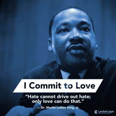 MLK Day: "Hate cannot drive out hate; only love can do that."