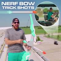 Nerf bow trick shots with Dude Perfect's Tyler Toney and Cody Jones