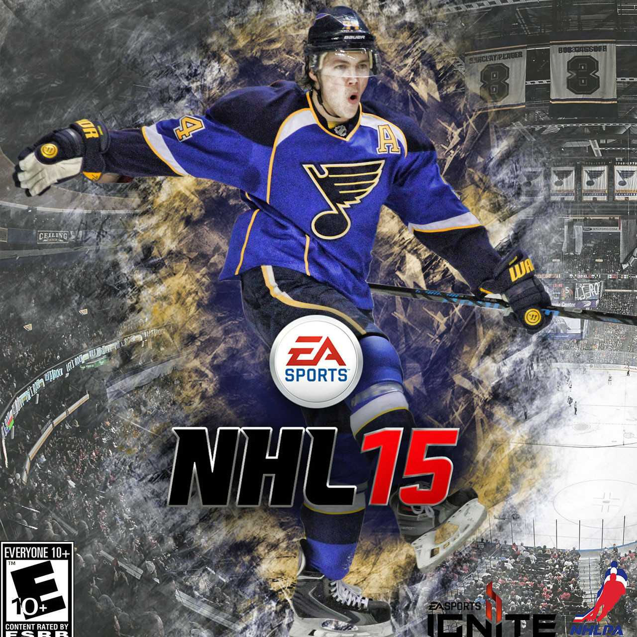 NHL 15 Cover with T. J. Oshie of the St. Louis Blues