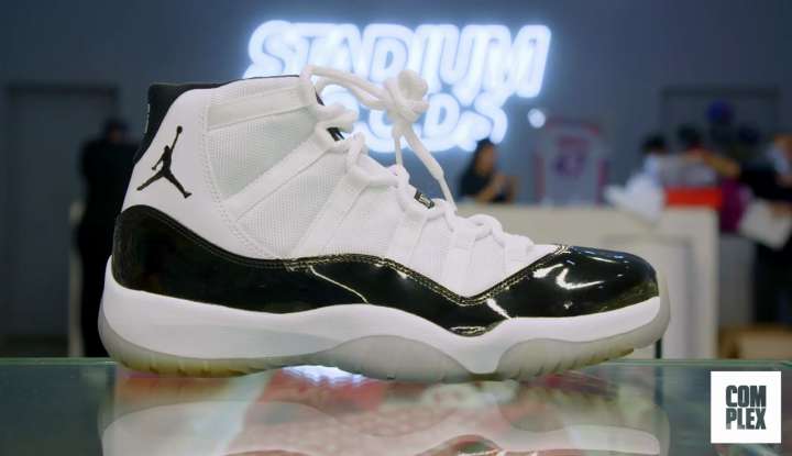 Nike Air Jordan 11 Retro (white top) bought by Roger Federer