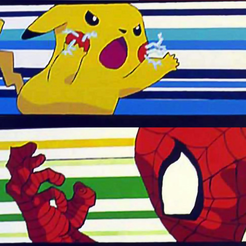 Pikachu vs Spider-Man parkour race
