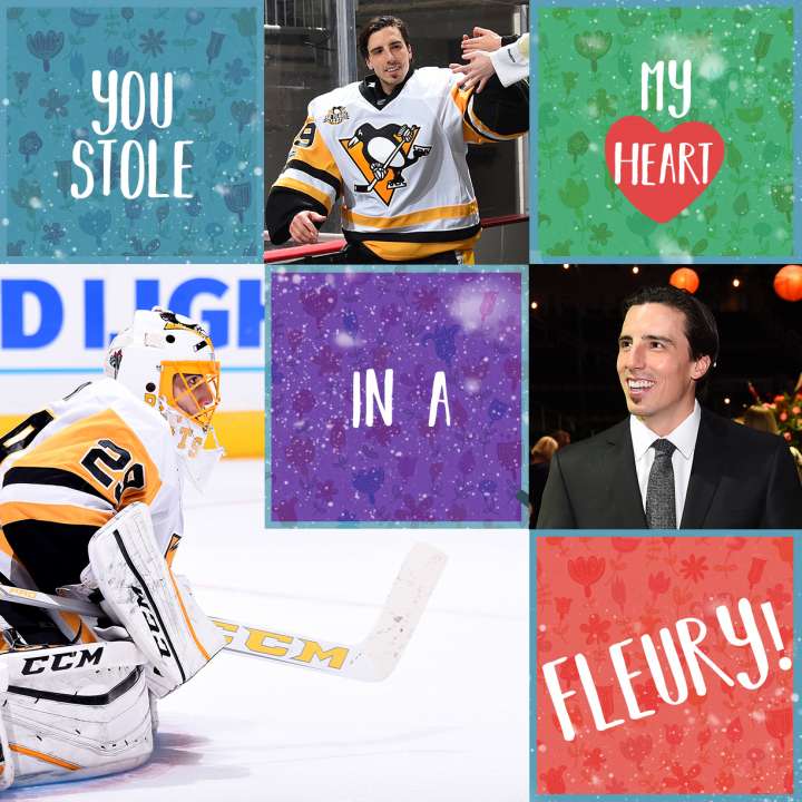 Pittsburgh Penguins Valentine from Marc-Andre Fleury
