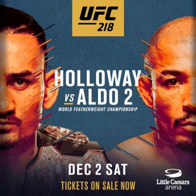 Poster for UFC 218: Halloway vs Aldo 2