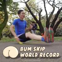 Sadatoshi Watanabe breaks jump rope world record for bum skips